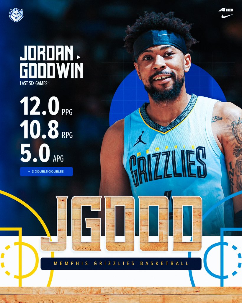 JGood been HOOPIN’! 🐻🔥 #SLUBillikens x @memgrizz x @JGood_0