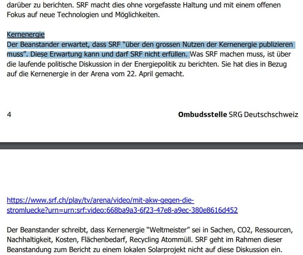 Jetzt auch in der Schweiz
Zensur gegen Rechts 
vom Schweizer Fernsehen #10vor10 
#Nachhaltigkeitsinitiative #abst24 
#Stromgesetz  Nein
youtube.com/watch?v=Ay3eYH…
Fiese Falschmünzer beim «10 vor 10»
Auch Kernenergie wird zensiert, in der #srfarena und SRF
x.com/WernerBechtel/…