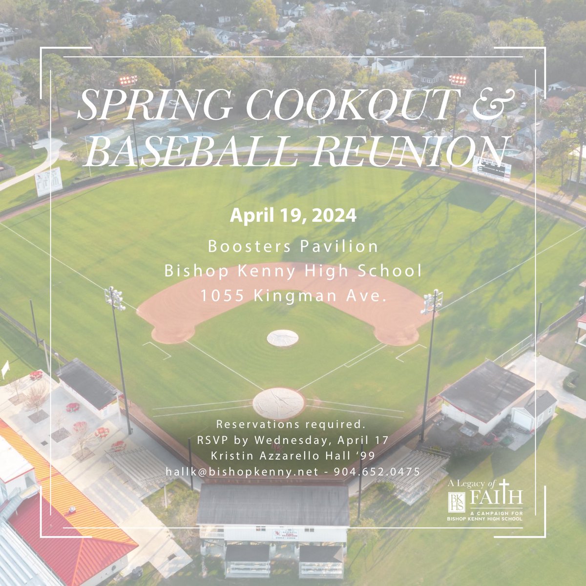 Swing into our Spring Cookout and Baseball Reunion on April 19! It's the perfect opportunity to reminisce about our baseball memories while making new ones. Reserve your spot and RSVP to Kristin Azzarello Hall '99 today!