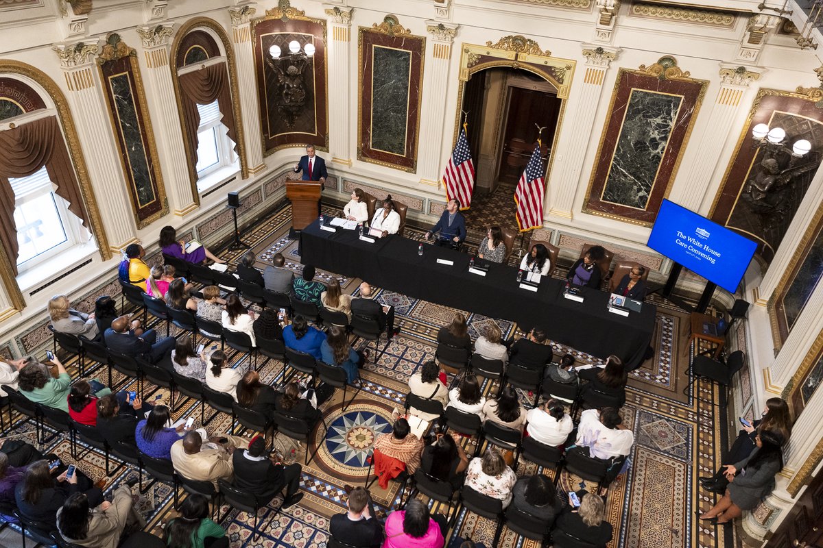 To critically improve how care is provided in this country, the experiences of caregivers must be better understood. Thanks to @POTUS, caregivers are finally being heard. Today, the @WhiteHouse hosted a convening for Care Workers Recognition Month & our Month of Action on Care.