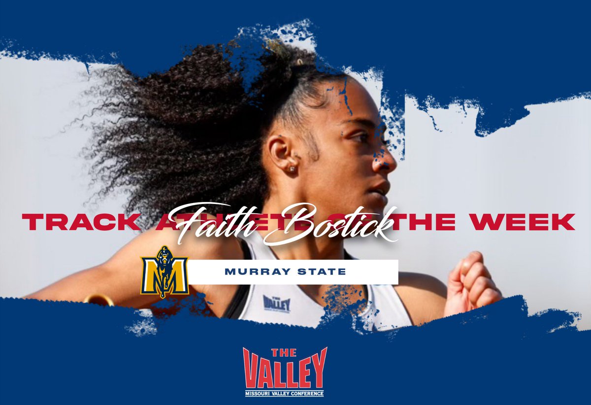 Track Athlete of the Week⫸ Faith Bostick, @RacersXCTF ▪️ Finished 5th in the 100m at the South Florida Invitational with a time of 11.47‼️ ▪️ Also aided the 4x100 team to a third-place time of 45.41‼️ #MVCTF | #TheValleyRunsDeep