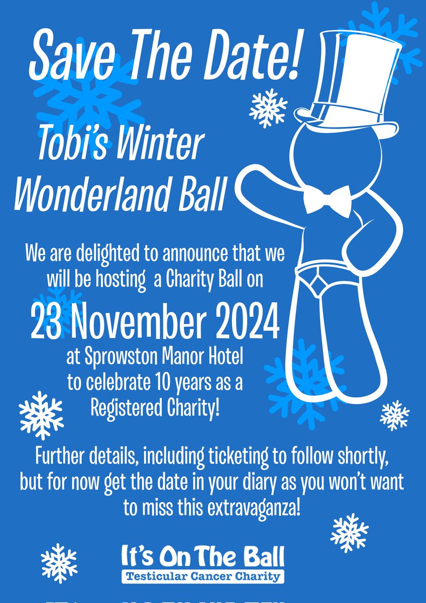 Just back from a trustees @Itsontheball helping to plan the 10th anniversary winter ball. Do pls save the date and if you think you can donate an auction or raffle prize let Mr #moongazer know. Cheers #TesticularCancer