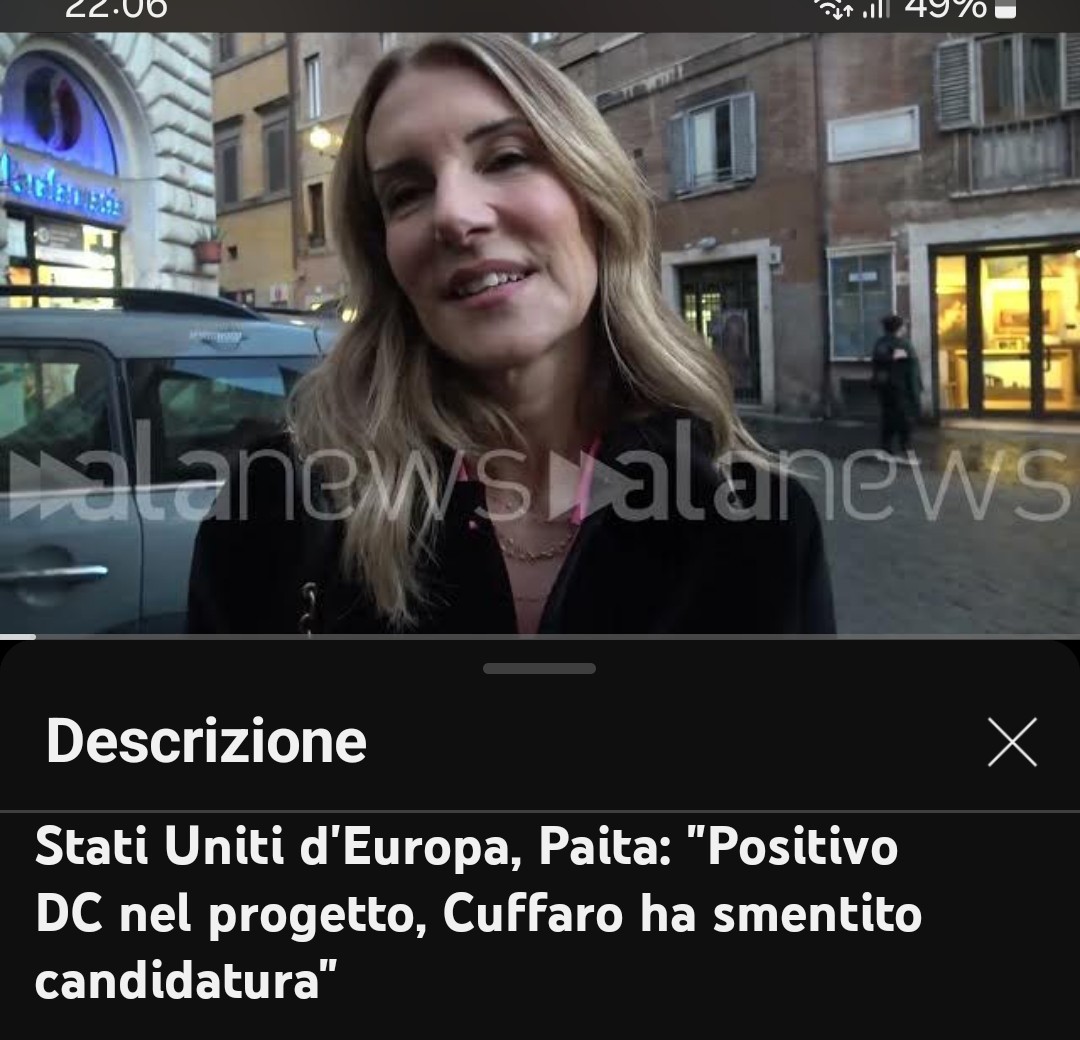 La mia non è morbosità ma semplice curiosità: la Paita dice che la DC è nel progetto ma i renziani dicono che non è stato fatto alcun accordo con la DC di Cuffaro. Potete darmi notizie certe?