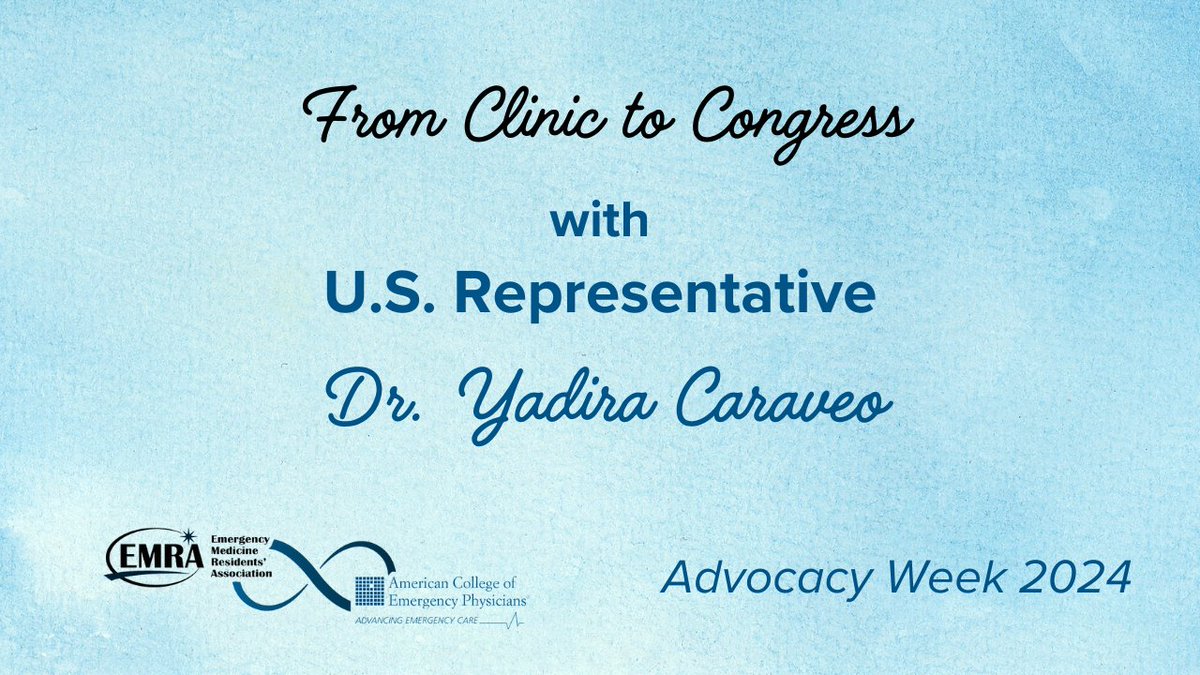 📣 To close EMRA's Advocacy Week, our very own Dr. Jessica Adkins Murphy interviewed U.S. Representative Dr. Yadira Caraveo! Don't miss the lively discussion! Let your voices be heard. Check out the full interview 👉 bit.ly/3xpuAfN @emresidents #EMRAAdvocacyWeek2024