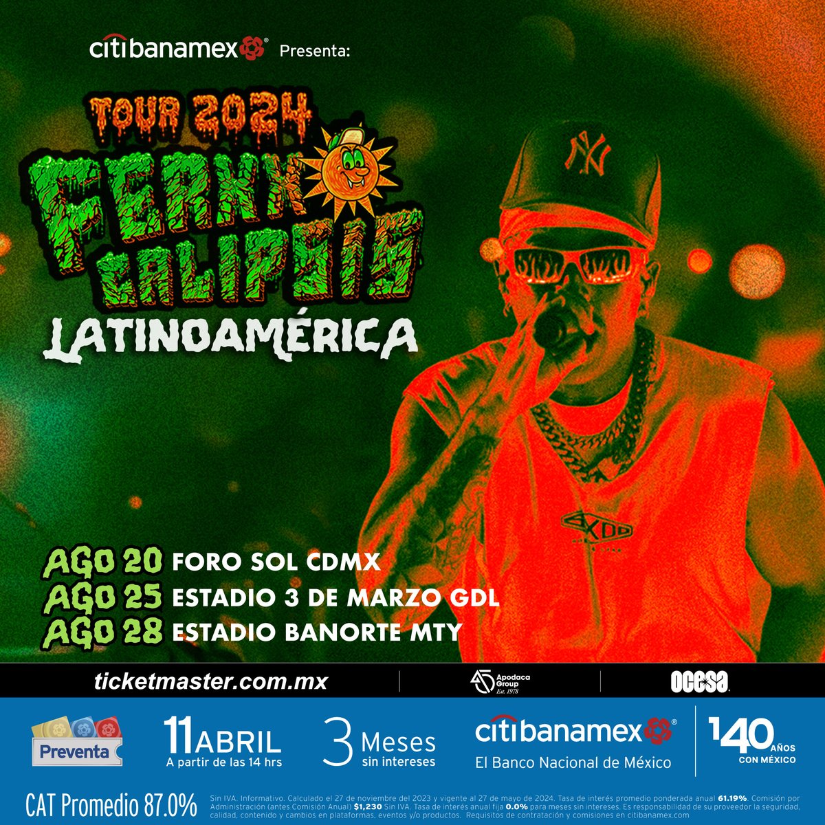 💚👓💚 ¡Así es, Feid está de regreso y tú no te lo puedes perder! Prepara tus Tarjetas Citibanamex y consigue tus entradas durante la #PreventaCitibanamex para este show. spr.ly/6015wUpWD