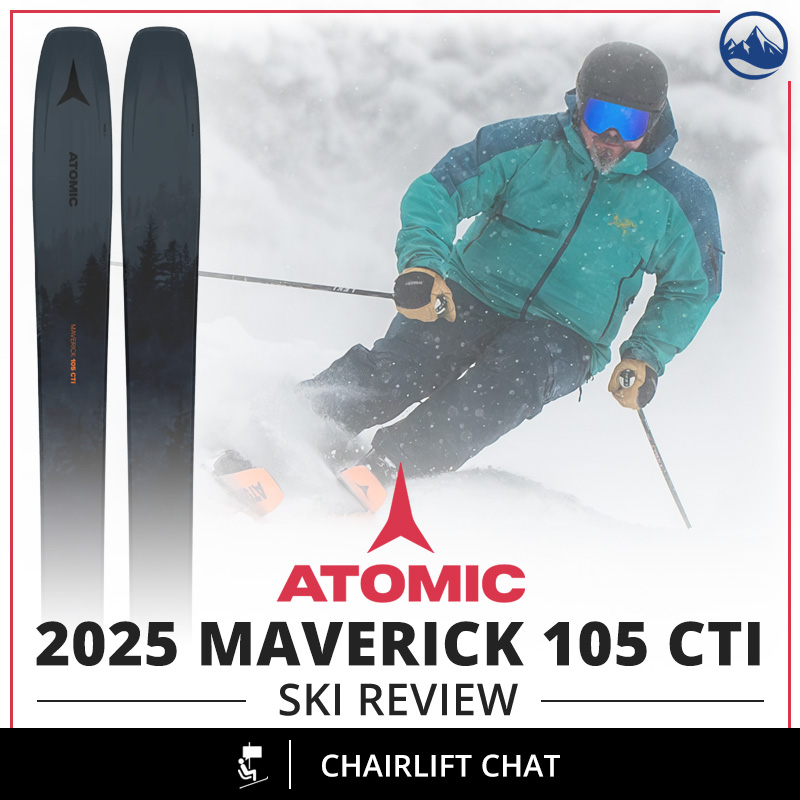 Lots of exciting new skis from @atomic for next season, including the expanded Maverick line and this 105 CTI! skiessentials.com/Chairlift-Chat… #GearForSkiersBySkiers