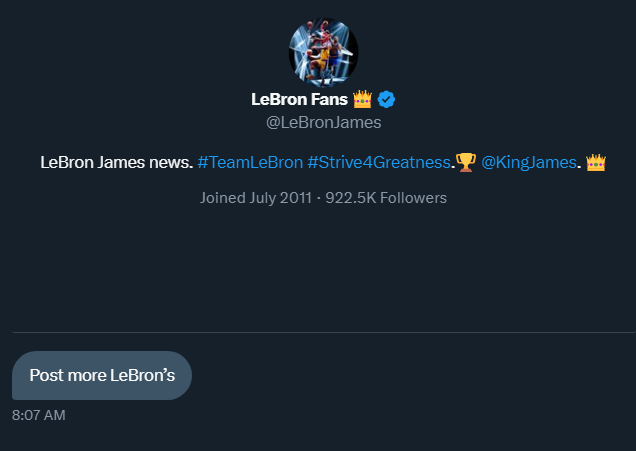 Got a DM from the king 🐐