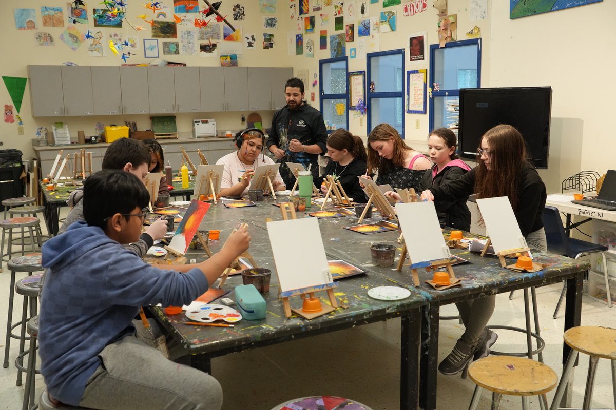 Artists brought canvases to life at Teen Paint Night! 🎨
 
#PaintNight #GreatFutures