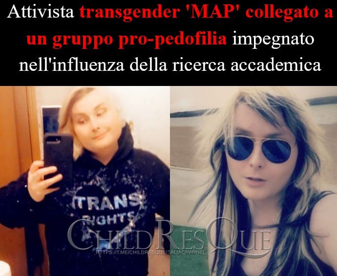 🛑🌈#Trans_follia

⚠️🌈ATTIVISTA TRANSGENDER 'MAP' COLLEGATO A UN GRUPPO PRO-PEDOFILIA IMPEGNATO NELL'INFLUENZA DELLA RICERCA ACCADEMICA⚠️

#11aprile
#News #Pedophile #MAP #Brain_Washing #Framing_gender 

tinyurl.com/wzwsh62d