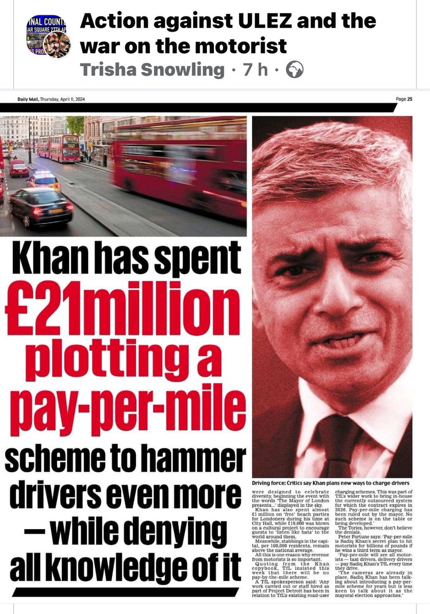 I don’t care what anyone says he’s ruined London and wants to keep on doing it. #londonmayor2024