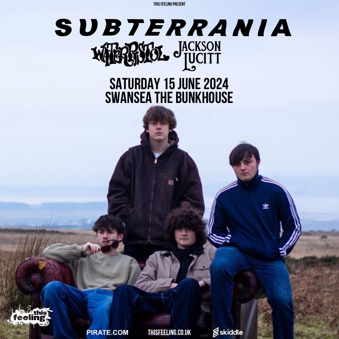 The tickets for our HEADLINE goes on sale at 10AM TOMORROW, Dont be late! 🎟️ linktr.ee/subterrania @TheBunkhouseSA1 @JacksonLucitt @This_Feeling @piratedotcomUK