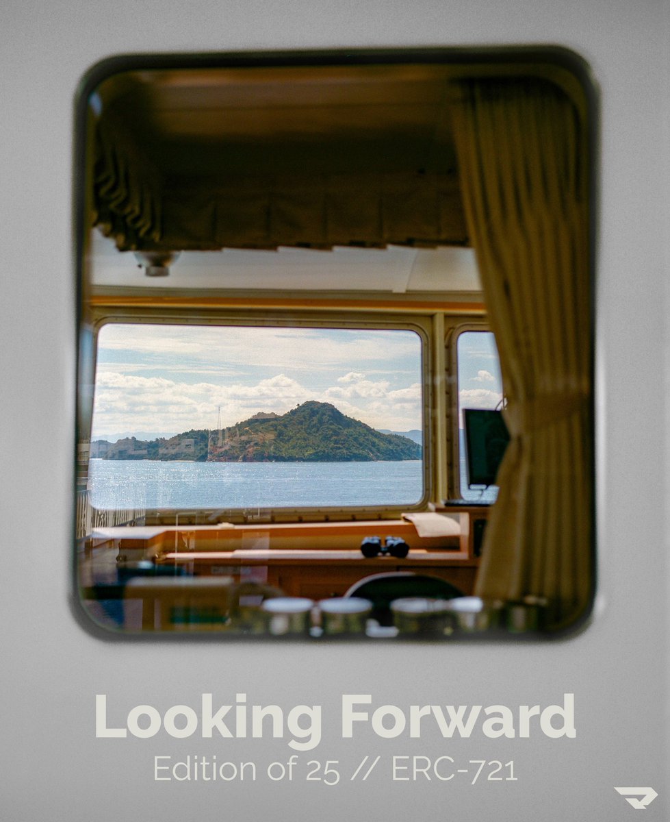 Did you know I dropped a limited edition of 25 called 'Looking Forward'??

I shot this image in Japan, while traveling to Naoshima Island on the ferry. The image was shot through a window looking into the captain's quarters, with islands in the distance.

0.05ETH each
Link below