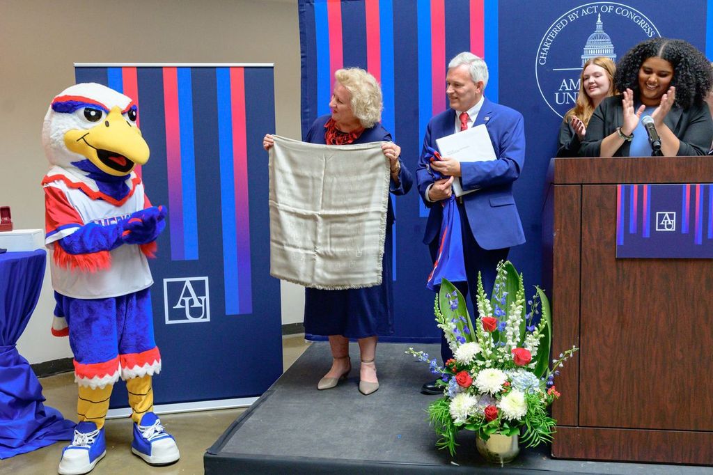 The American University community welcomed our 16th President, Jonathan Alger, at our community-wide reception on April 10.