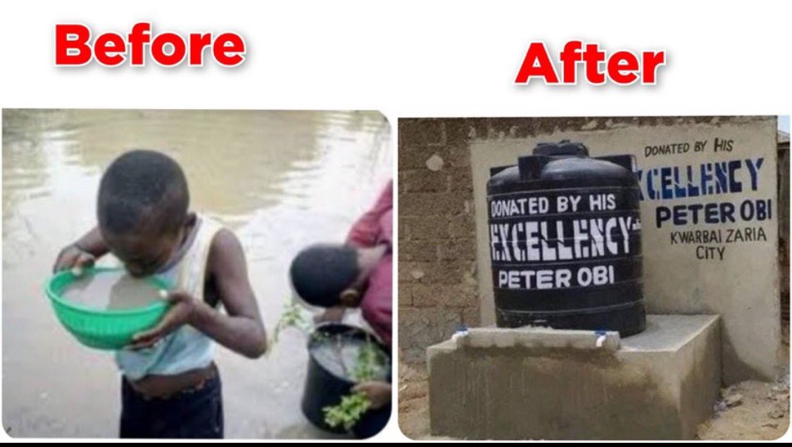 *Peter Obi’s Boreholes And The Hypocrisy Of Some Ungrateful Nigerians* (Read full story from Dr Ope Banwo here: mayoroffadeyi.com/peter-obis-bor…) I have to be honest that I am somewhat miffed and disappointed that many Nigerians think it’s acceptable to criticize Peter Obi, a FORMER