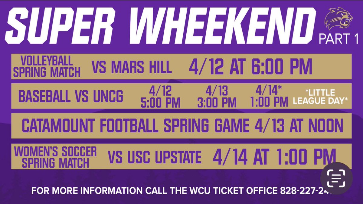 _CatamountClub's tweet image. Hope to see some Catamounts in the Whee this weekend! GO CATS!