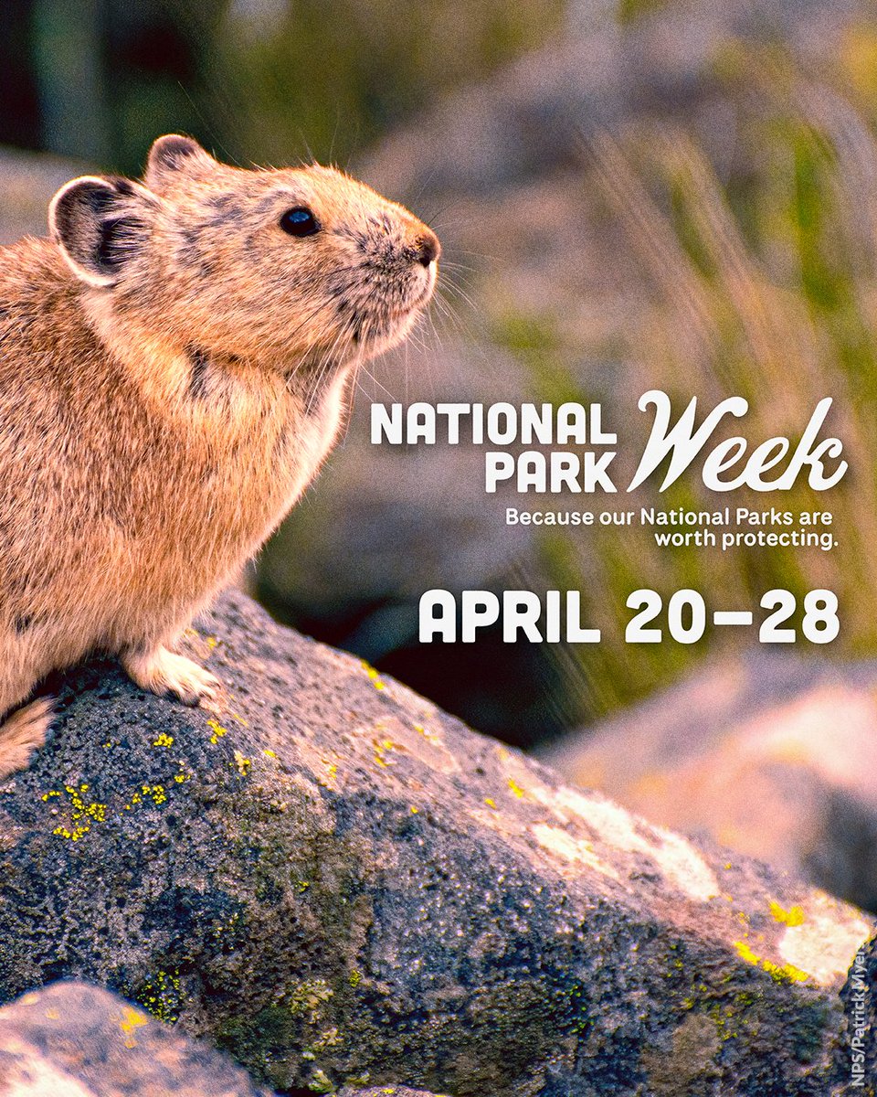 #NationalParkWeek is coming! National Park Week runs from April 20-28, celebrating 429 national park sites across the country & all the park staff & volunteers who help keep our parks beautiful & our natural & cultural legacy intact. Entrance fees will be waived on April 20!