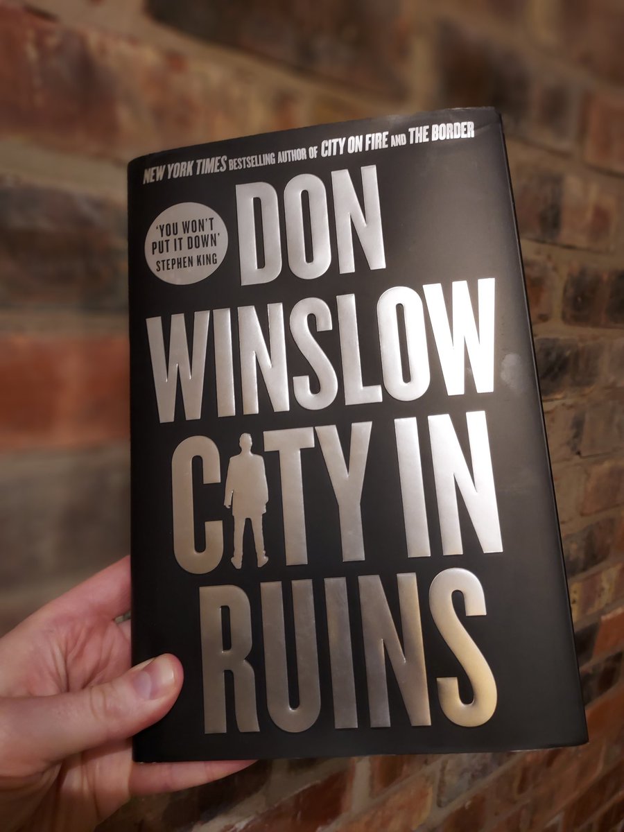 #nowreading CITY IN RUINS by @donwinslow Thanks for the stories, Don. They meant the world.