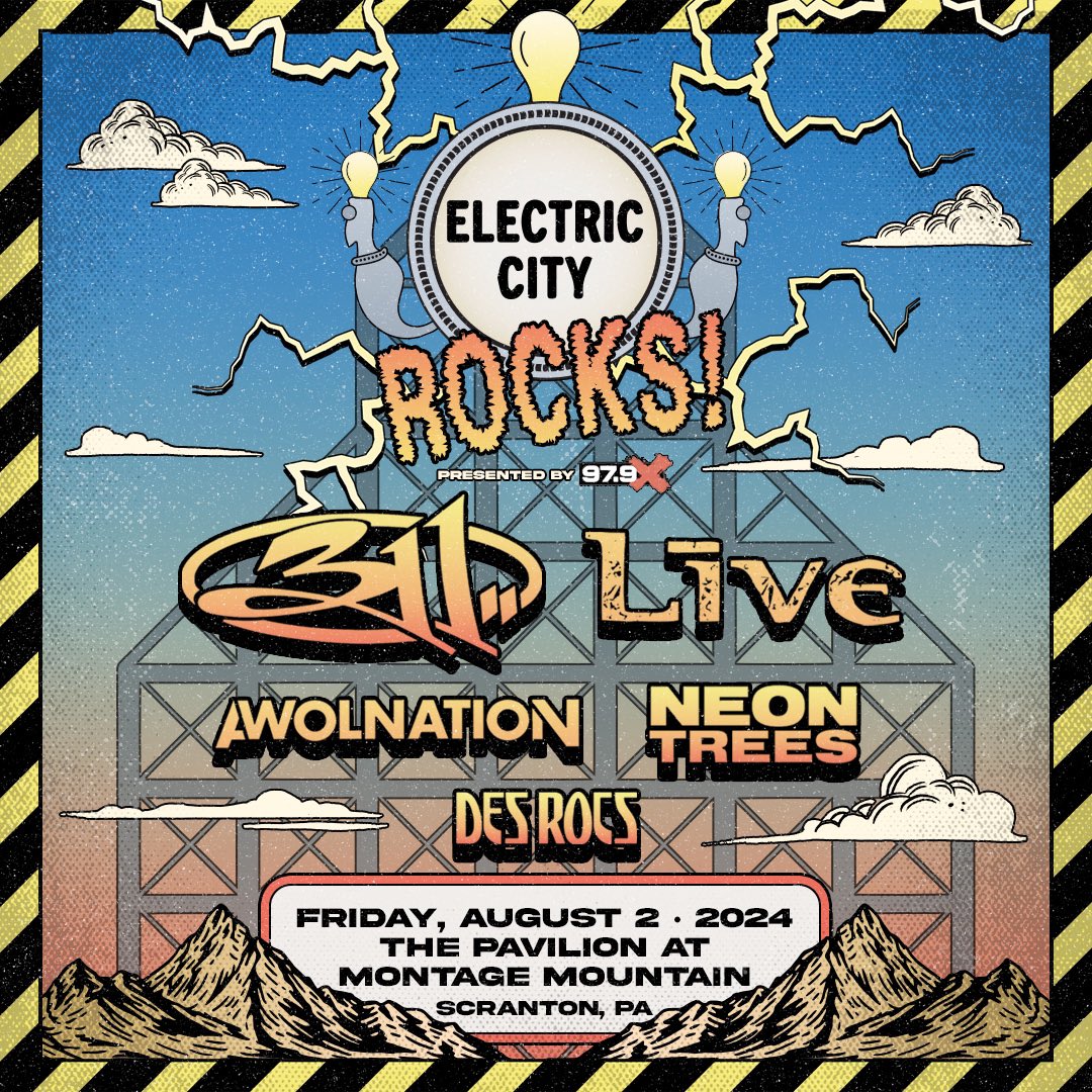 PA! 🚨 Pre-sale tickets for Electric City Rocks! are now available. Use code UNITY to get your tickets now! ticketmaster.com/event/02006085…