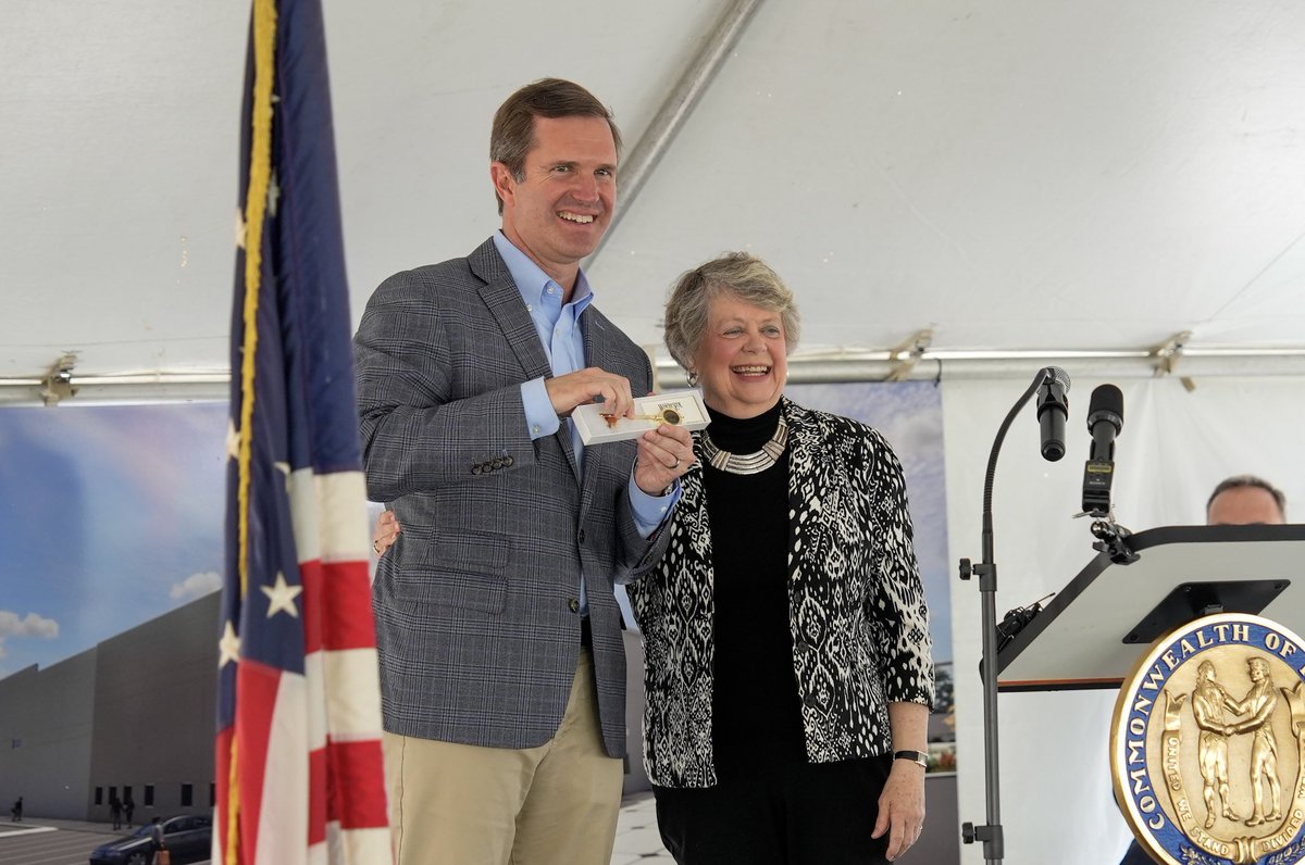 Today I celebrated the beginning of construction on the brand new manufacturing facility at Washington Penn Plastic Co. in Clark County. This nearly $105 MILLION investment will create 88 full-time, Kentucky jobs. We're changing lives, one opportunity at a time.