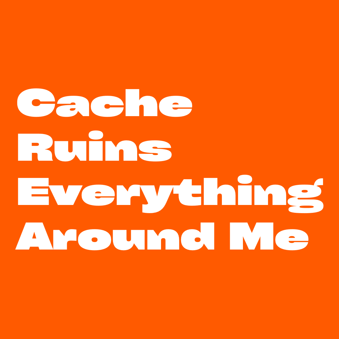 🟠 Cache Ruins Everything Around Me
show 753
@syntaxfm is @wesbos & @stolinski
Discussion about cache invalidation issues  when caching user-specific data, solutions & drawbacks like flash of unstyled  content.
#caching #webdev #webperf 

syntax.fm/show/753/cache…