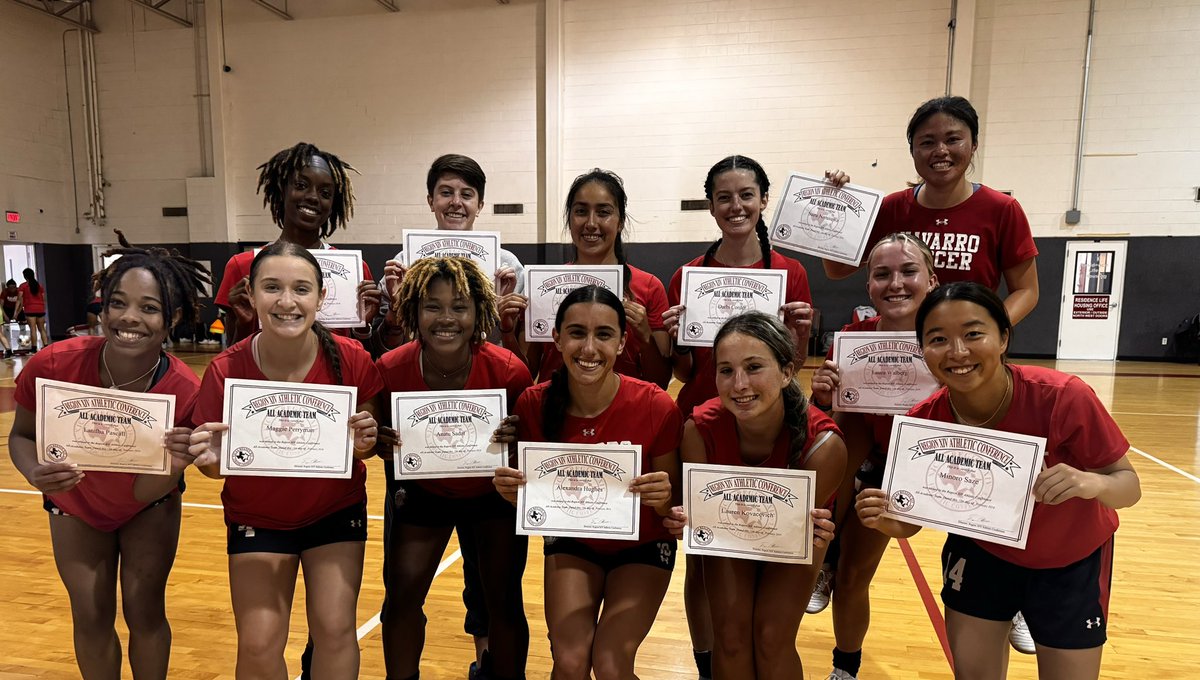 Congratulations to our incredible women's soccer team for receiving the All Academic Team Award!🏅Your hard work both on the field and in the classroom truly shines through. We're so proud of your dedication and commitment to excellence! Keep up the amazing work, champions!