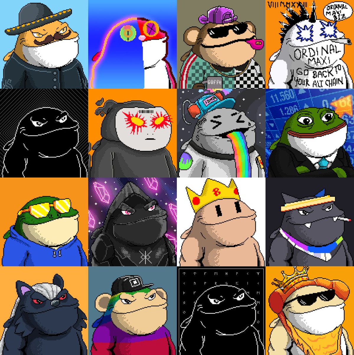 Win one of these OG Ordinal Community 1/1's + get added to the list for [REDACTED]!

1) ROCK A PFP from one of these OG Collections OR a Naka.

2) DROP YOUR WALLET, Follow and RT this post.

1/