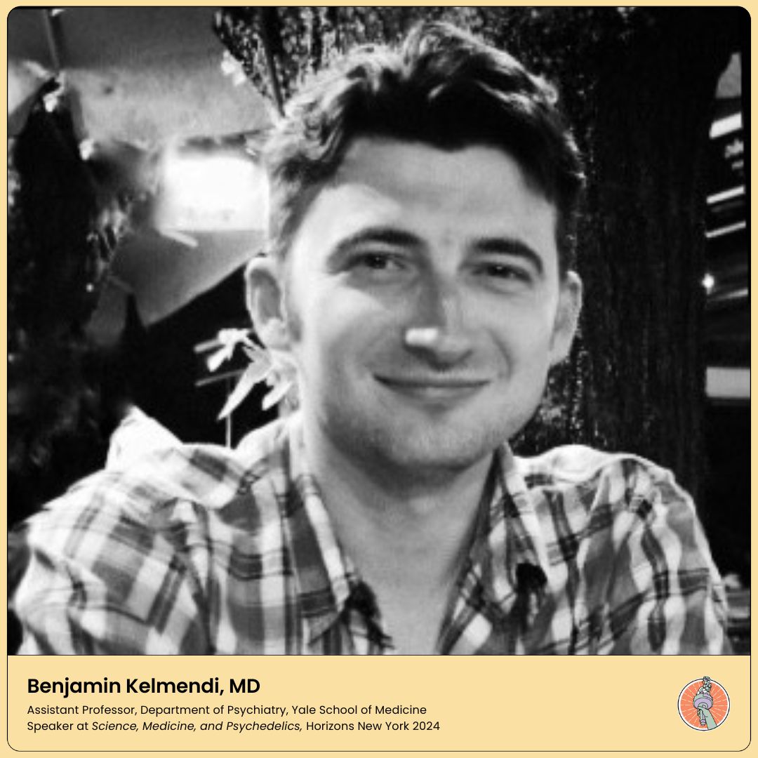 Benjamin Kelmendi, MD, Yale School of Medicine, will be presenting on May 10 at Horizons New York. He will share preliminary study results on “Neural correlates of the effects of psilocybin in obsessive-compulsive disorder.” Learn more and register at buff.ly/3Egr4DU