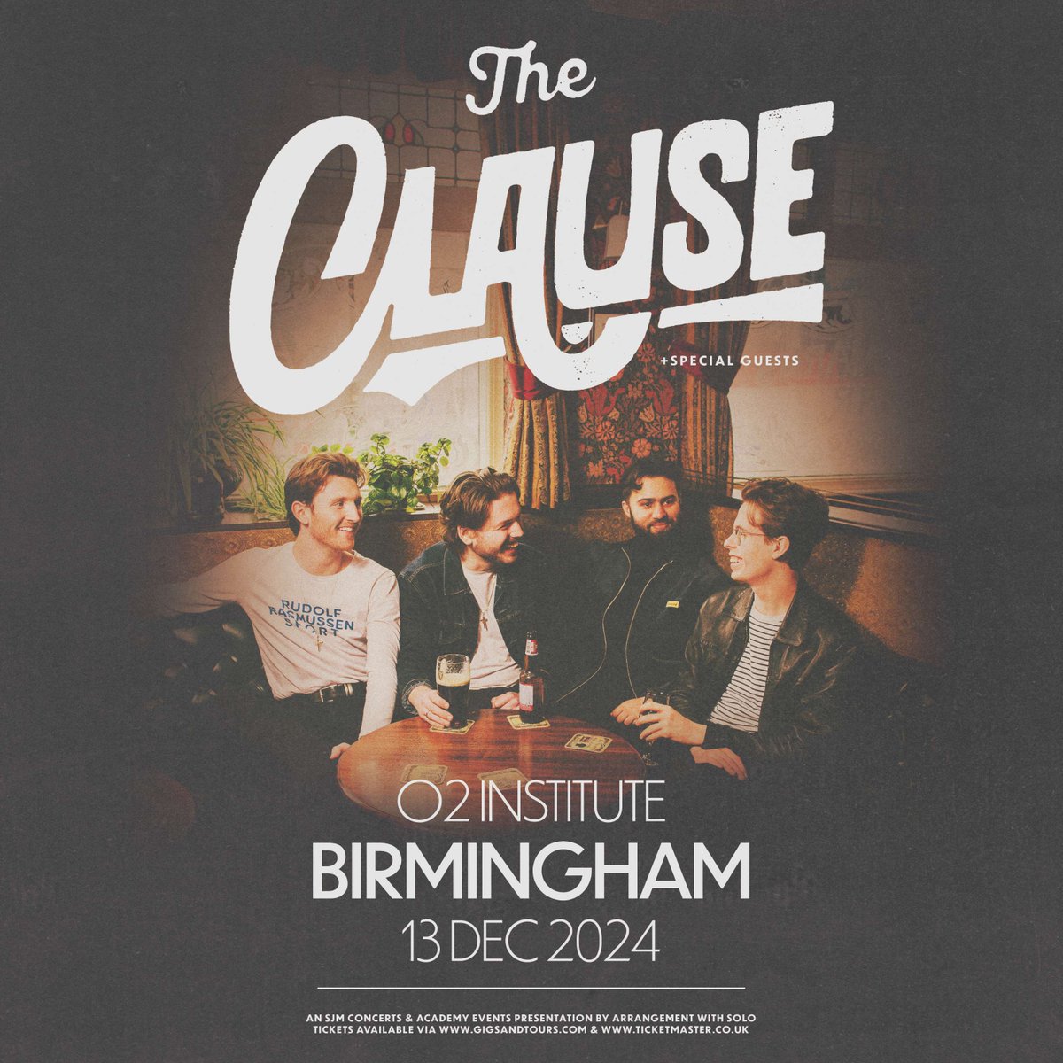 Brummie indie-rockers @theclauseuk are back with a BIG hometown show - Friday 13 December! Priority Tickets on sale now. Head to #O2Priority - amg-venues.com/Kk0950RcUgc