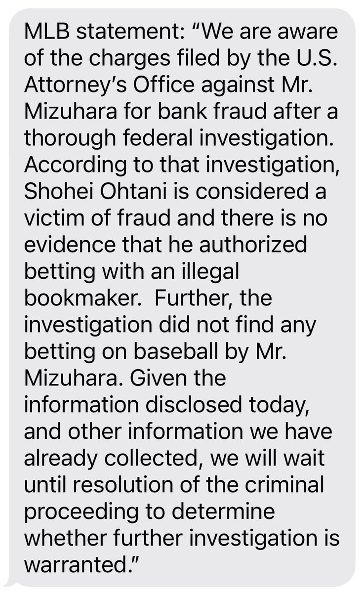 From MLB, on Ohtani:
