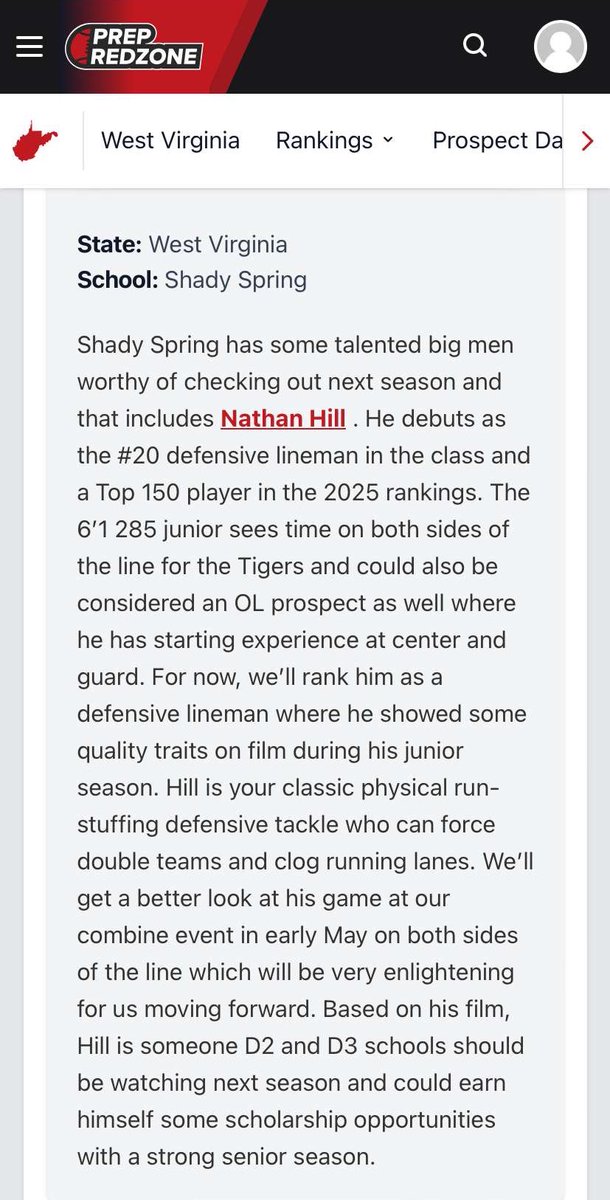 Glad to be ranked #20 DL. Got to keep grinding. Thank you <a href="/PrepRedzone/">Prep Redzone 🏈</a>