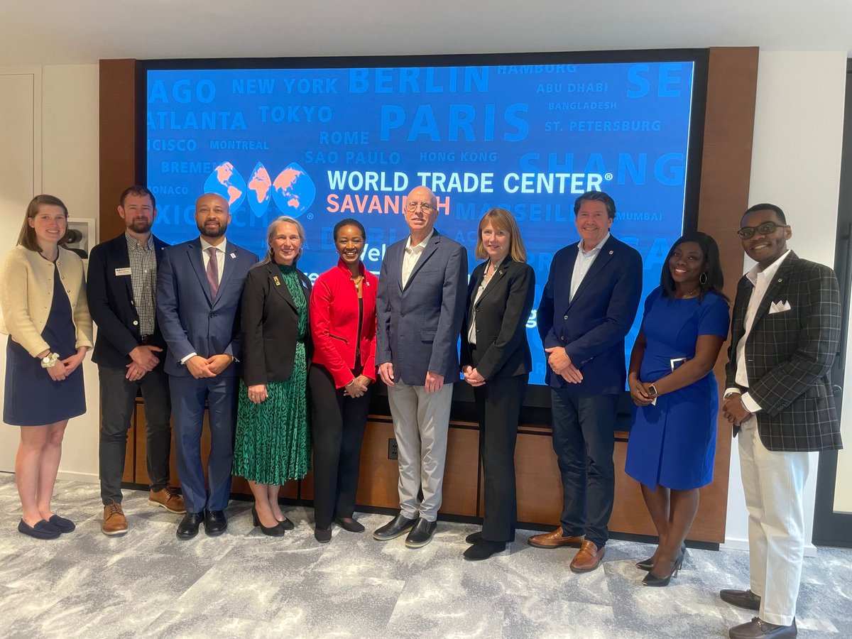 It was a pleasure to meet @MayorJohnsonSAV and reconnect with #MakingGlobalLocal partner @WTCSav today in Savannah and highlight opportunities for Georgia businesses to benefit from @USTDA’s program.