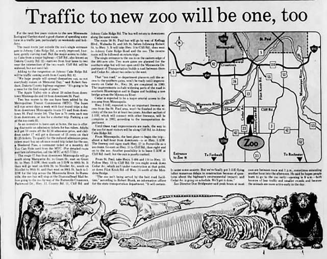 [Throwback Thursday] Our roots run deep in MN 🌳 DID YOU KNOW that Enebak Construction did site work for the @mnzoo? 👀 . The 'New Zoo' was a revolutionary concept in 1974, designed to give visitors a unique chance to experience animals in their natural habitat🦒