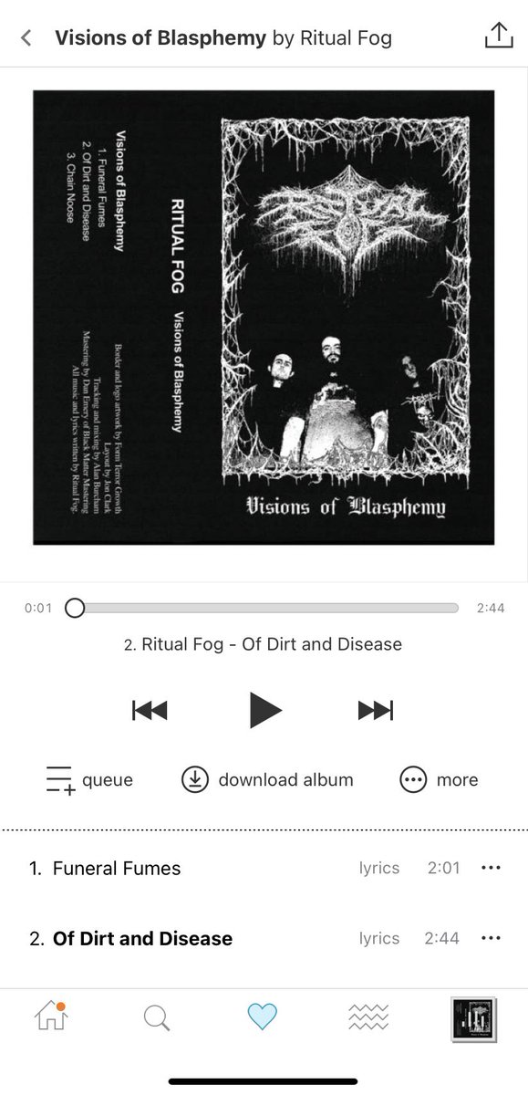 I’m so fired up about the upcoming @RitualFog album. Been playing their demo a ton since I learned @transcendingkc @transcendingobs are going to release the debut, which will also feature a cover by master @juanjo_artwork