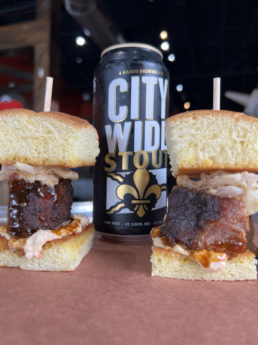 Some of what’s in store for Saturday’s BEER ‘N BBQ TASTING! 🐷 Smoked ‘n Fried Pork Belly 🐔 Ancho Chile Chicken Taquitos 🐮 Burnt End Sliders 😋 Special City Wide BBQ Sauces 🍻 @4HandsBrewingCo Samples OTHER SURPRISES SERVED TICKETS: Call 636-825-1400 facebook.com/events/s/beer-…