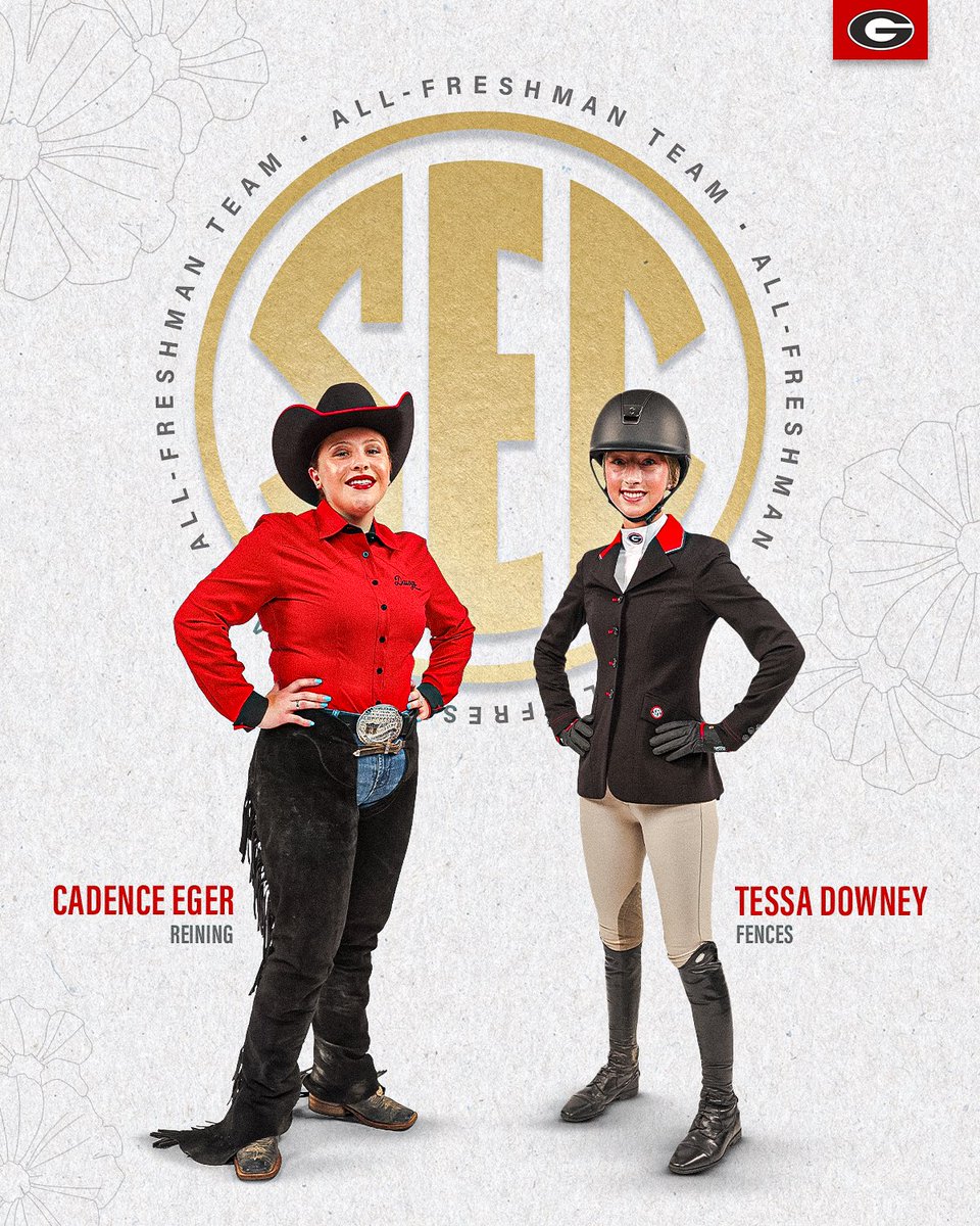SEC ALL-FRESHMAN🎖️ Congratulations Tessa Downey and Cadence Eger!