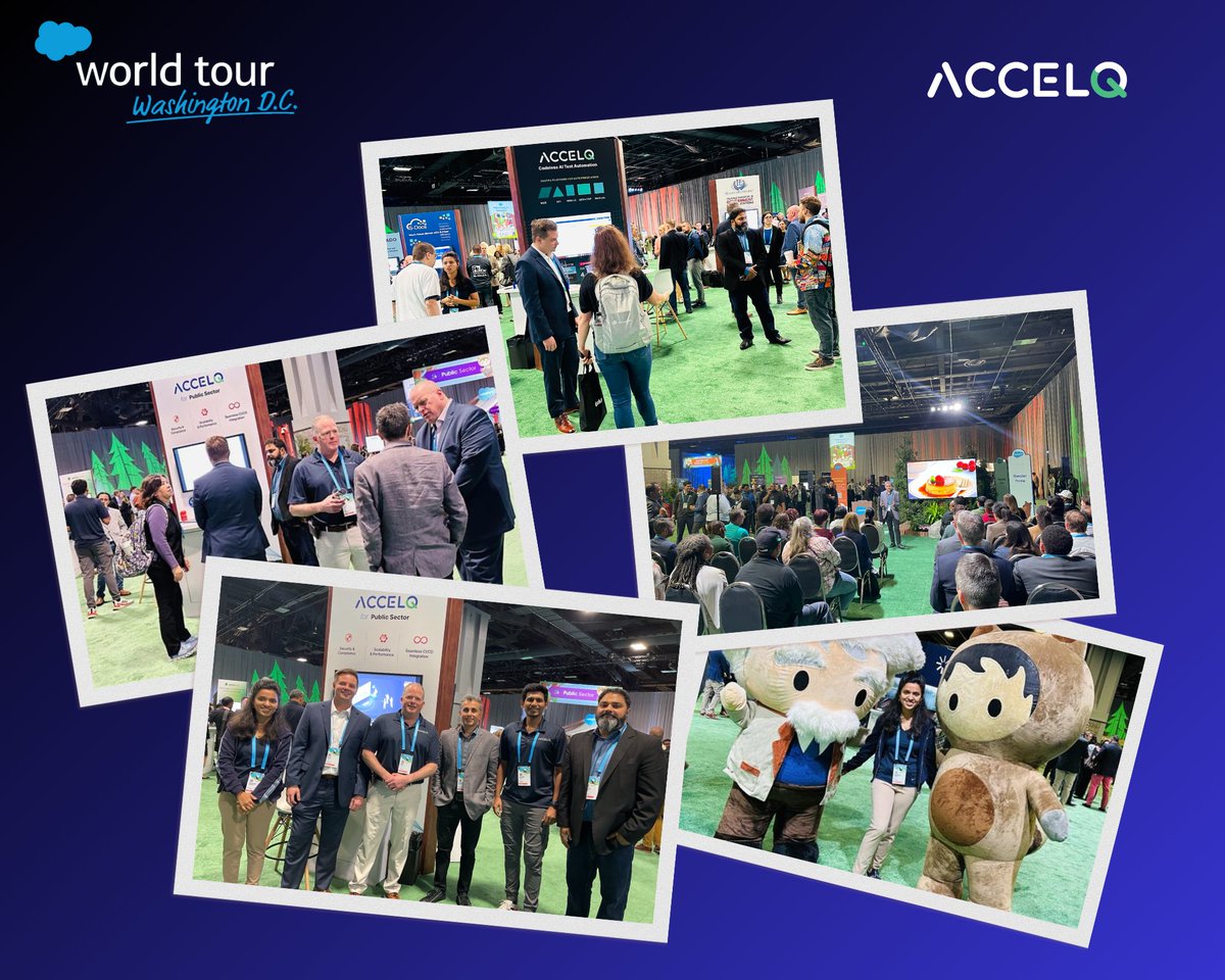 What an incredible time we had at #SalesforceTour DC yesterday.

A big thank you to all the #trailblazers who stopped by our booth. We truly appreciated the insightful conversations.

Looking forward to next year.

#WorldTourDC #Salesforce #Testing #AI #NoCode #testautomation