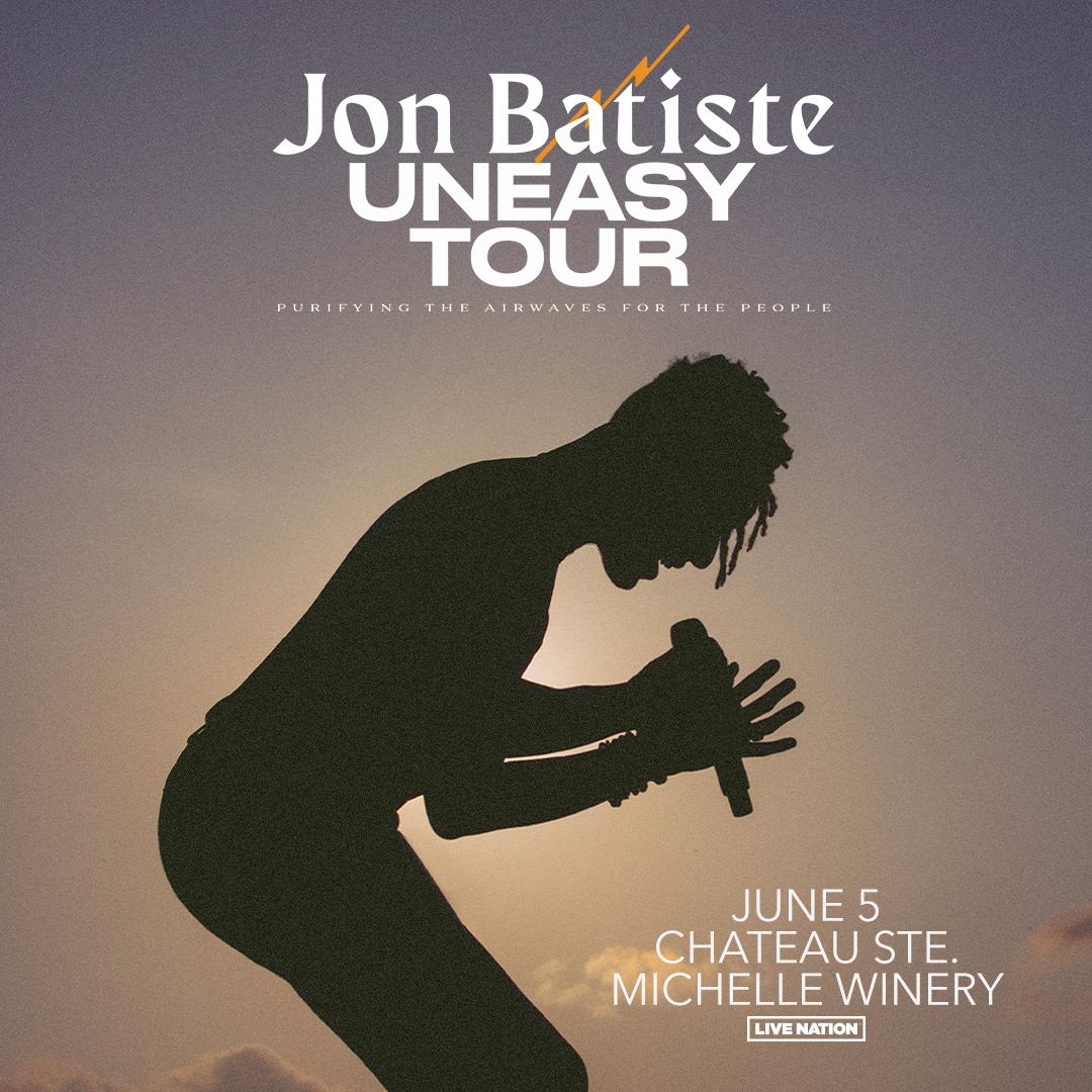 Another addition to our summer concert lineup! @JonBatiste , the Uneasy Tour on Wednesday, June 5th at 7PM. Tickets 🎟️ Wine Club - 4/17 at 10 am PT General Public - 4/19 at 10am PT