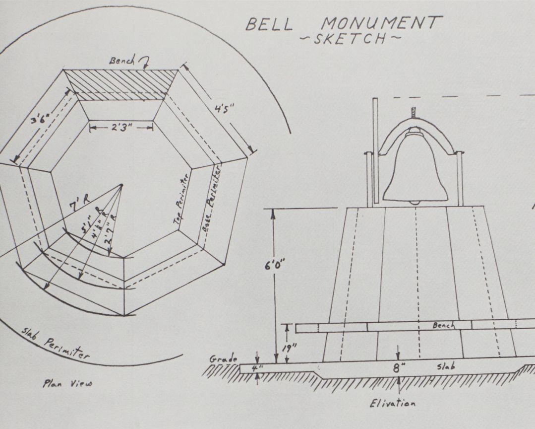 DID YOU KNOW 💡 - The 'victory bell' that is rung at Aggie football games was originally dedicated to NMSU by the class of 1939 and became the New Mexico State Engineer's Bell in 1972. Here is the original blueprint for the bell. 🔔