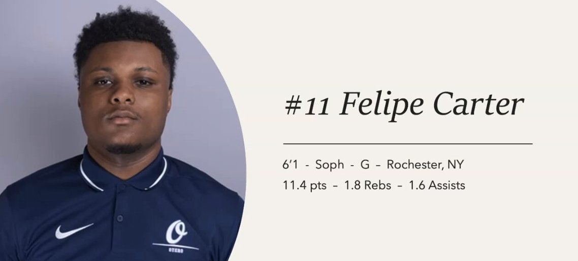 COLLEGE COACHES - 2024 6'1 PG FELPIE CARTER - Otero CC - @FelipeC_11 Player Profile: verbalcommits.com/players/felipe… Film available in player profile WANT TO SEE YOUR PROFILE ON VC? SIGN UP FOR PLAYER+ TODAY verbalcommits.com/member-join