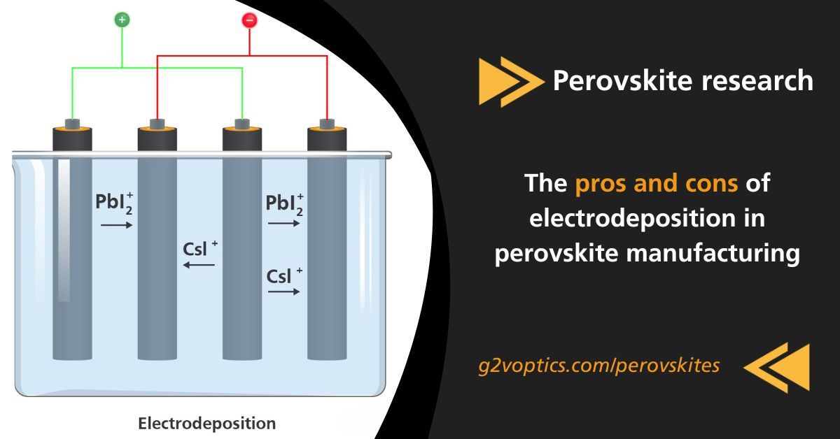 A shocking method for perovskite manufacturing, electrochemical deposition. Will it be the game changer? Check out our Perovskite article! 👇 #Photovoltaics, #EngineeredSunlight, #Perovskites, #Science buff.ly/3TV0NDl