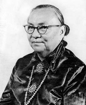 Q: Who was an influential member of the Navajo Nation Council, as a member and 3-term head of the council's Health and Welfare Committee, she worked to improve the health and education of the Navajo? A: Annie Dodge Wauneka, April 11, 1910 (1997) #women #history #birthday