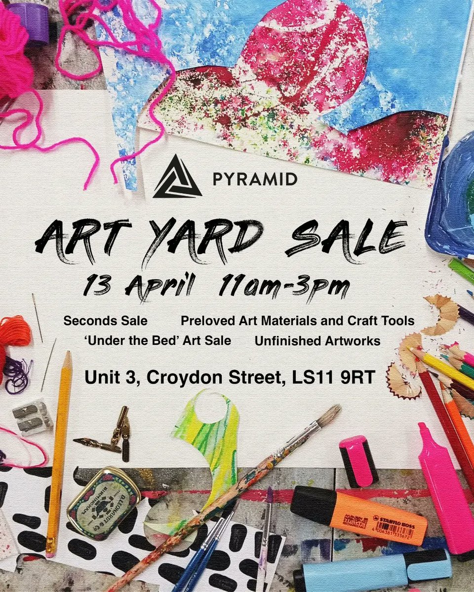 See thread below for a sneak peak at the type of things up for grabs at the Pyramid Art Yard Sale this weekend 🌟