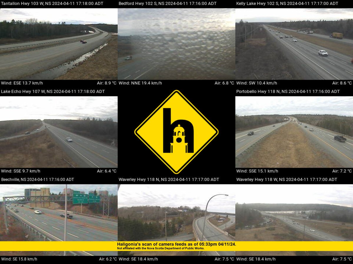 Conditions at 5:33 pm: Mostly Cloudy, 6.5°C. @ns_publicworks: #noxp #hfxtraffic
