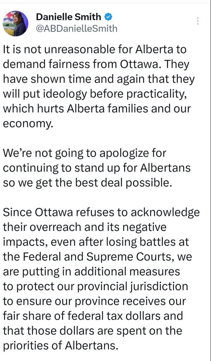 Overreach? You mean PRIVATIZING PUBLIC HC when Albertans told you NO? You mean like MUNICIPALITIES, when Albertans are telling you NO? You mean like OUR ROYALTIES to O&G when Albertans told you NO? Federal funds for Albertans DISAPPEAR INTO THE UCP BLACK HOLE.