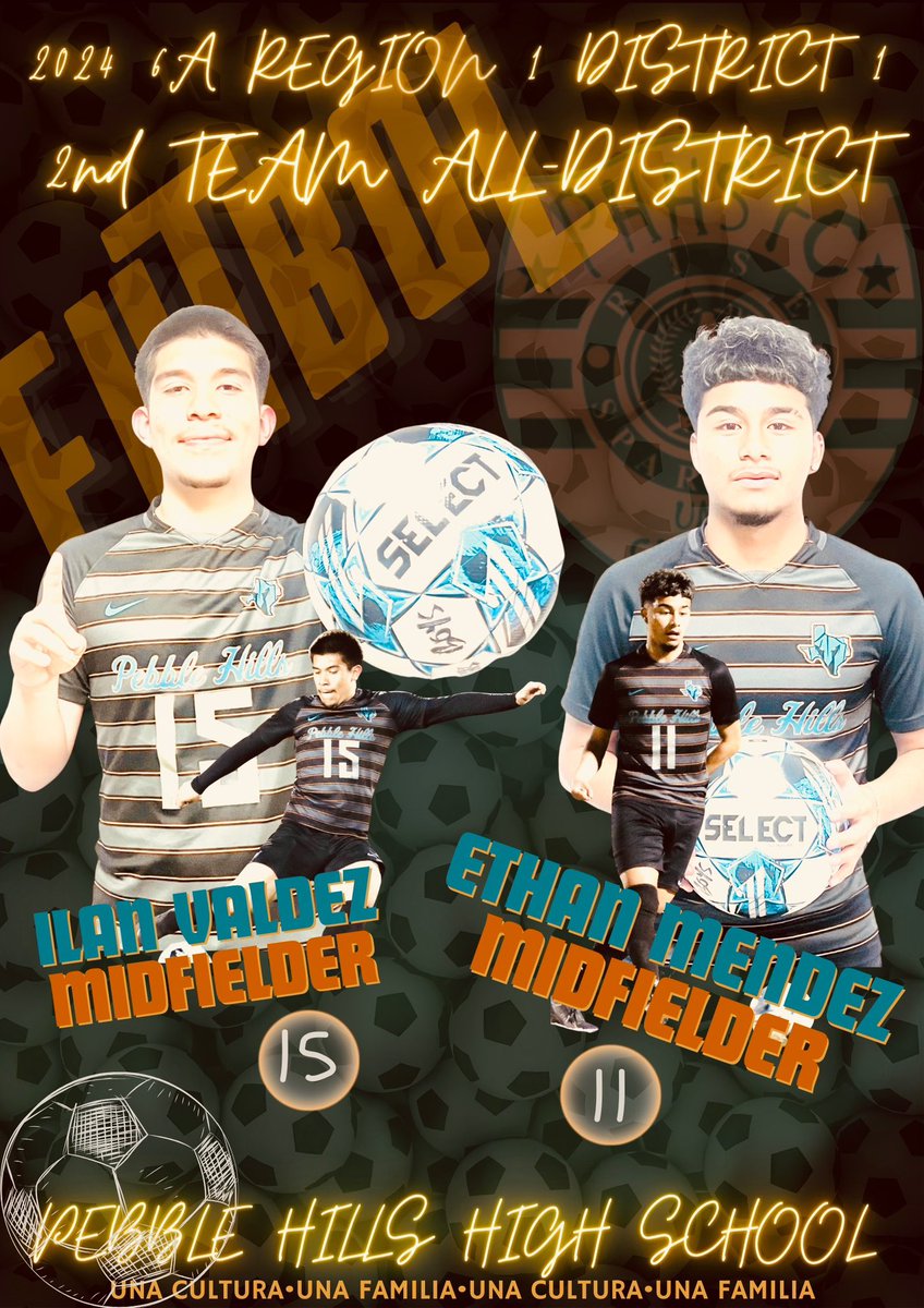 Congratulations to Ilan Valdez and Ethan Mendez for being selected for 2nd Team All District!!⚽️🏆 #HicimosHistoria @MGarcia_PHHS @CLopez_PHHS @Odiaz_MPMS @APRIL_PHHS @PHills_HS #TeamSISD #RISE