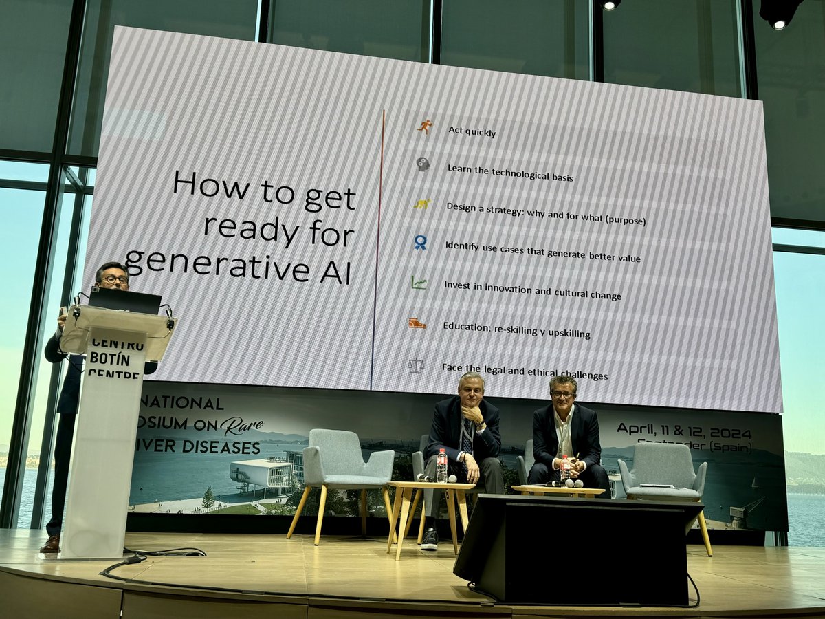 Inteligencia artificial generativa: estamos preparados? Viendo la lista de tareas de @juliomayol va a ser que no El tiempo corre y no nos va a esperar! #livertwitter #AI