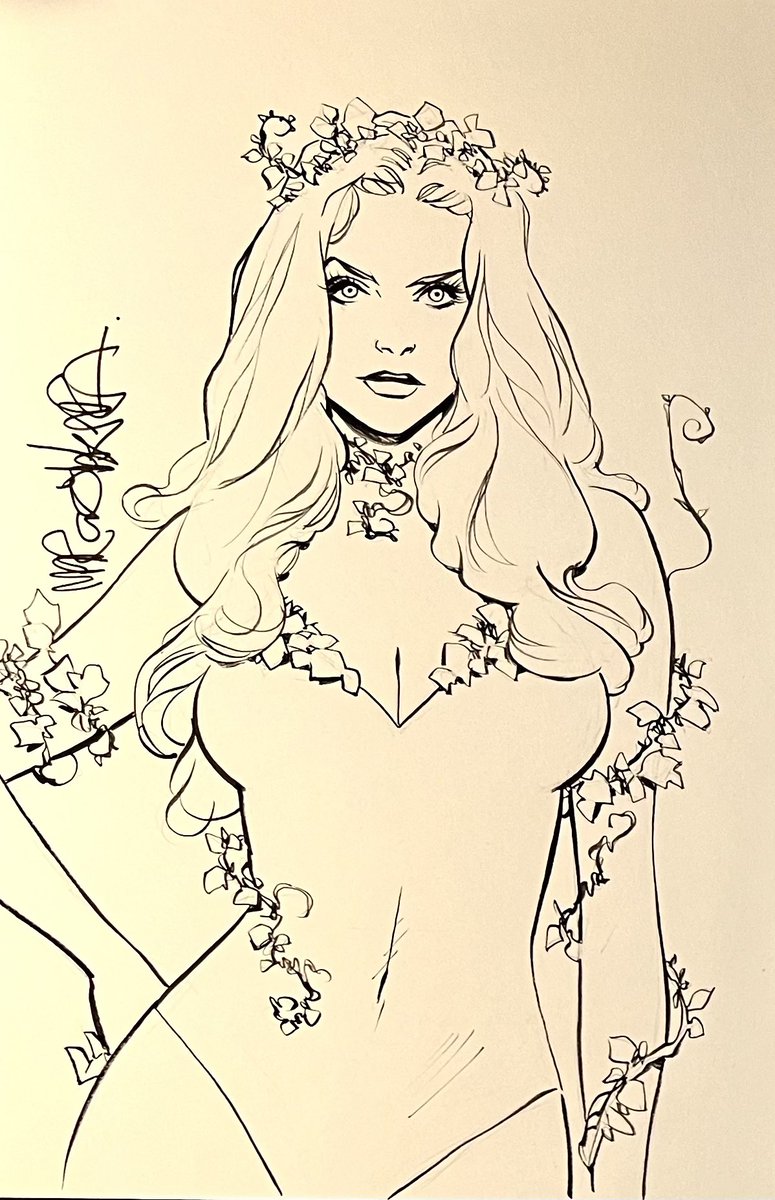 Poison Ivy original art sketch by MARCIO TAKARA! 6x9! For Paris Fan Expo! A natural choice for the artist who has become synonymous with Ivy on her most acclaimed run! More of his beautiful POISON IVY pages are coming! Plus COVERS! Stay tuned! felixcomicart.com