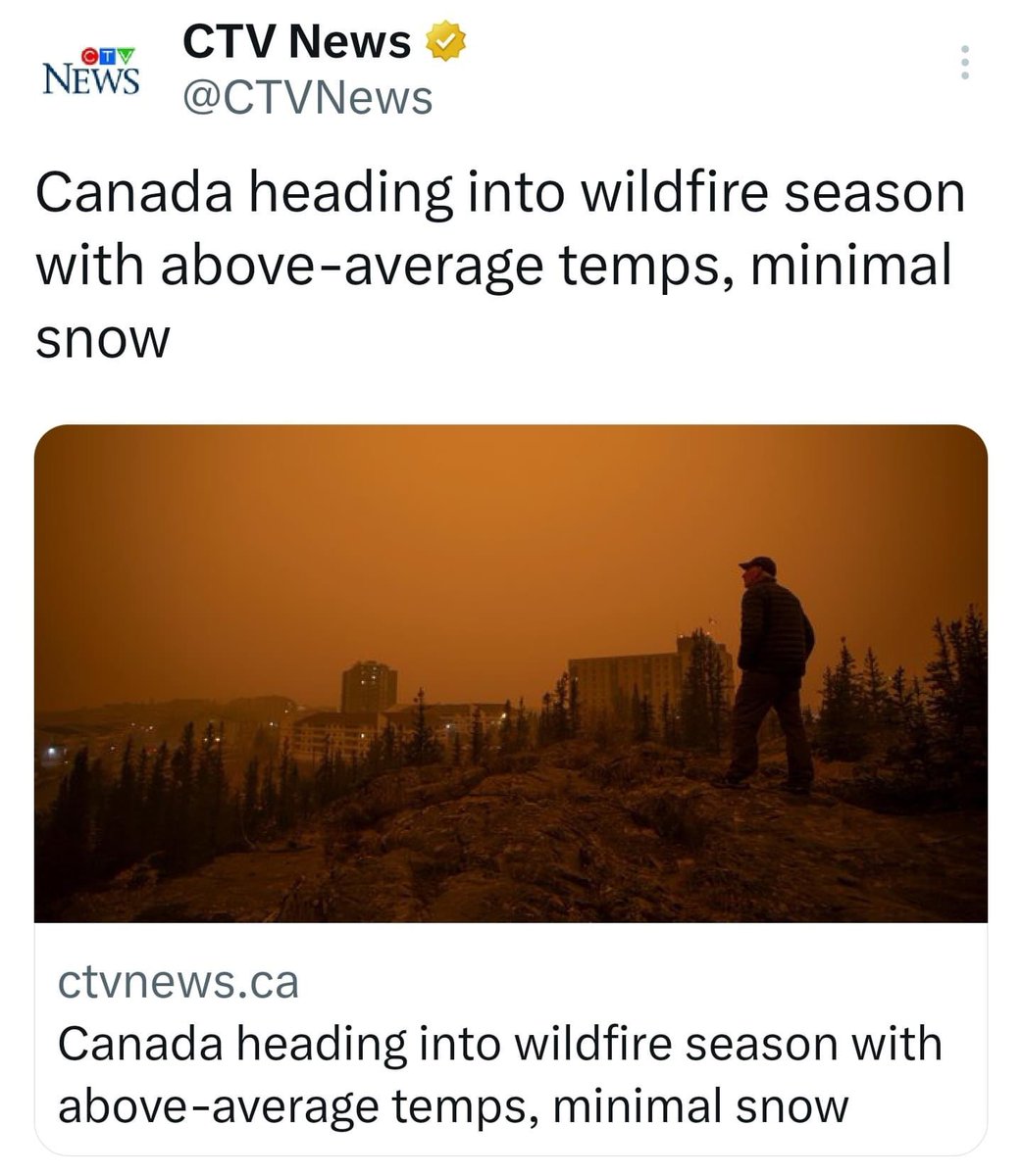 Canada heading into arson season… Fixed it for you @CTVNews