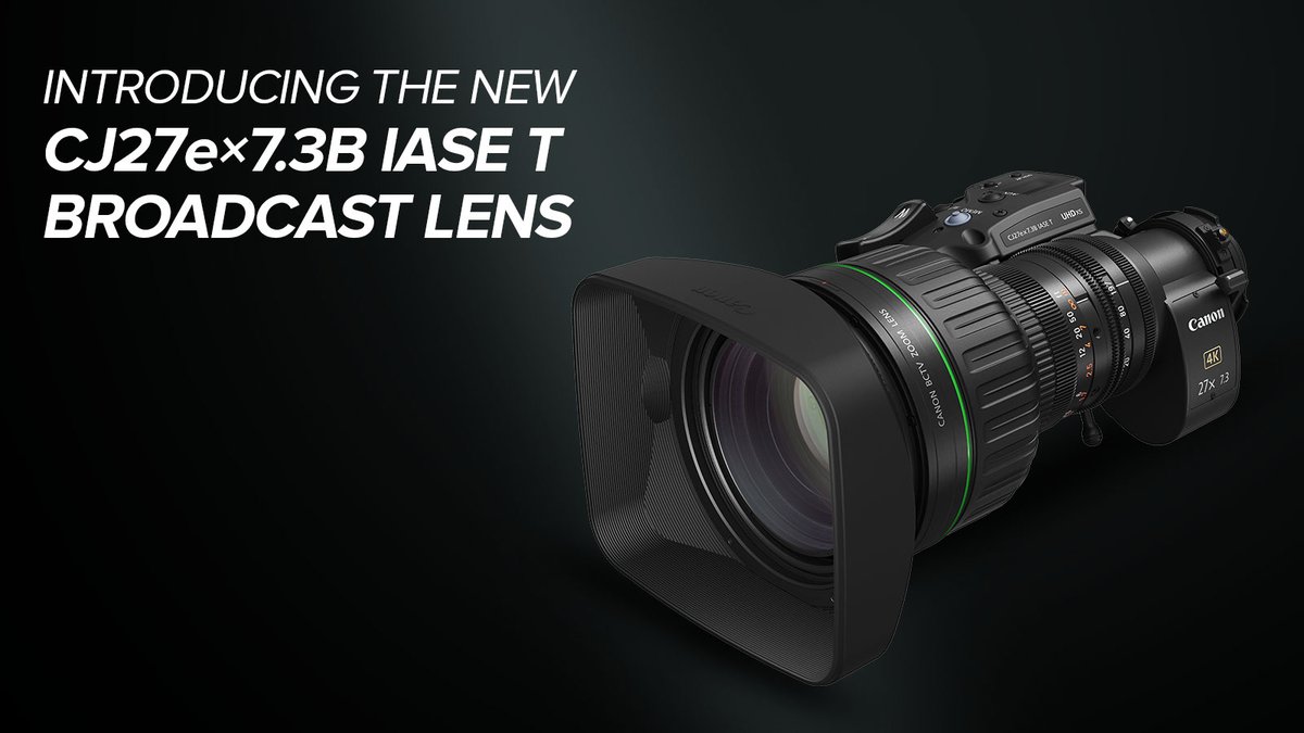 Meet the new CJ27ex7.3B IASE T Broadcast Lens at #NAB2024! Stop by our booth to learn about our new lens with a new Drive Unit and check out our other broadcasting gear. Register now for free using code NS3684! canon.us/3U3t0cu #NABShow