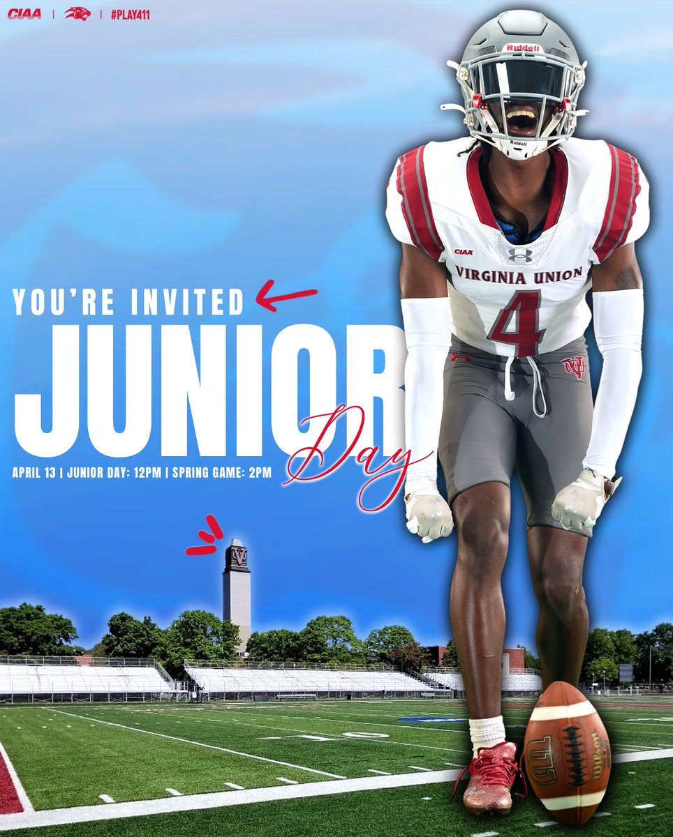 Virginia Union University Spring Game Saturday April 13th Junior Day Registration 👇🏾 forms.office.com/r/MuhE6AWpvs